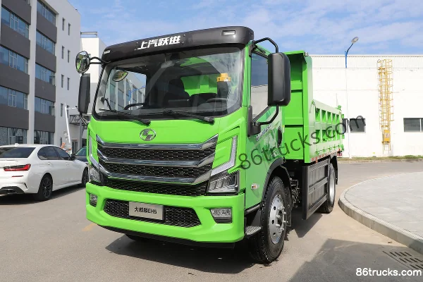 Yuejin Daqilin EH5 4X2(6 wheels) 4m Single Row Pure Electric Dump Truck CATL 140.95kWh Exterior (3) | 86Trucks