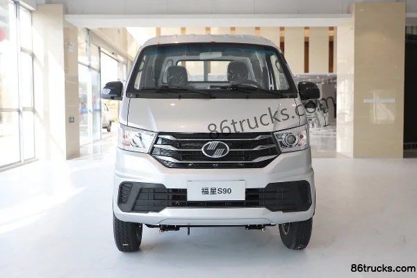 Yuejin Fuxing S90 1.6L Gasoline 123hp 4X2(6 wheels) Mengwo 5-Speed Hydraulic Brake 3.05m Single Row Flatbed Micro Truck Exterior (2) | 86Tru