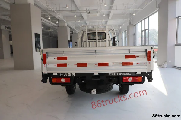 Yuejin Fuxing S90 1.6L Gasoline 123hp 4X2(6 wheels) Mengwo 5-Speed Hydraulic Brake 3.05m Single Row Flatbed Micro Truck Body (3) | 86Trucks