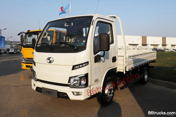 Yuejin Dana T3 3,805 m cabine simple plateau électrique pur CATL 53,58 kWh 4X2(6 roues) Extérieur (3) | 86Trucks