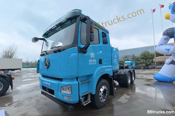 SANY Truck Jiangshan Flat Top Standard Load Version 6X4(10 wheels) Electric Tractor Truck SANY 462kWh Exterior (3) | 86Trucks