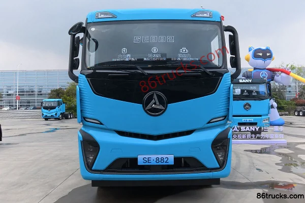 SANY Truck Jiangshan SE Composite Edition 6X4(10 wheels) Electric Tractor Truck Gotion 882kWh Exterior (2) | 86Trucks