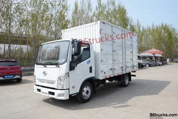 Yuejin Dana T2 Hydraulic Brake 4.17m Single Row Battery-Swap Pure Electric Box Van Light Truck CATL 81.12kWh 4X2(6 wheels) Exterior (3) | 86