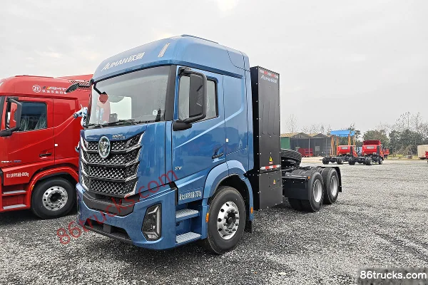 Auman Galaxy 5M 6X4(10 wheels) Battery-Swap Pure Electric Tractor Truck CATL 600kWh Exterior (3) | 86Trucks