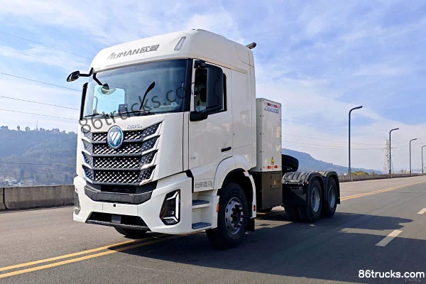 Auman Galaxy 5M 6X4(10 roues) tracteur routier électrique pur à batterie interchangeable CATL 400 kWh Extérieur (3) | 86Trucks