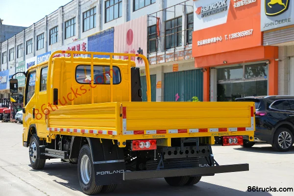 Foton Forland S1 145hp 4X2(6 wheels) 2.7m double-row flatbed light truck Body (3) | 86Trucks