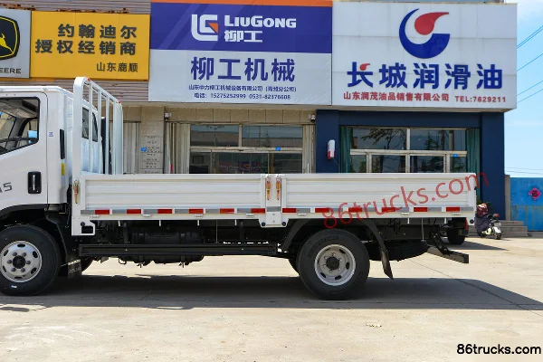 Foton Times Linghang M5 3.0L 130ch 4X2(6 roues) CNG 4.17m single-row flatbed light truck Carrosserie (2) | 86Trucks