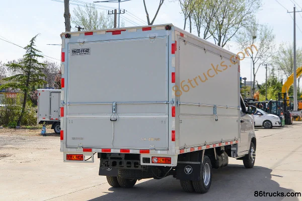 FotonV5 1.6L Gasoline 120hp 4X2(6 wheels) Dongan 5-speed 3.7m Single Row Wing Opening Van Micro Truck Body (3) | 86Trucks