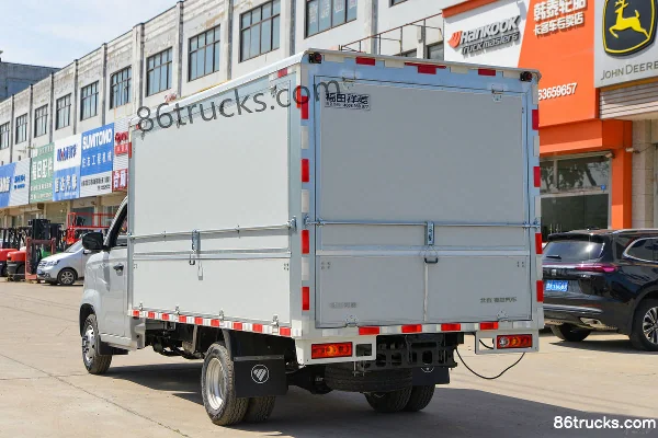 FotonV5 1.6L Gasoline 120hp 4X2(6 wheels) Dongan 5-speed 3.7m Single Row Wing Opening Van Micro Truck Body (1) | 86Trucks