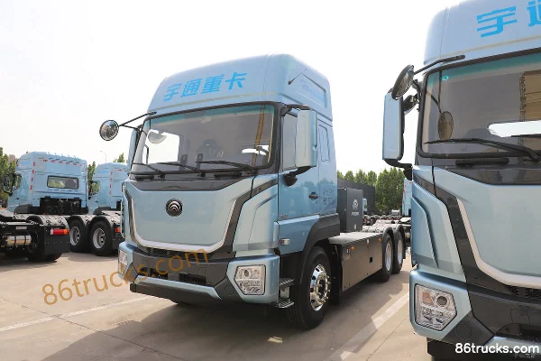 Yutong T-Series 6X4(10 wheels) High Roof Pure Electric Tractor Truck CATL 600kWh Exterior (3) | 86Trucks