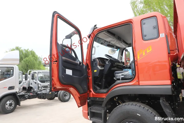 Foton Shenglong ES5 Pro 4.3L Diesel 200 hp 4X2(6 wheels) Fast Gear 10-Speed 5.8m Sideside Cargo Truck Cab (1) | 86Trucks