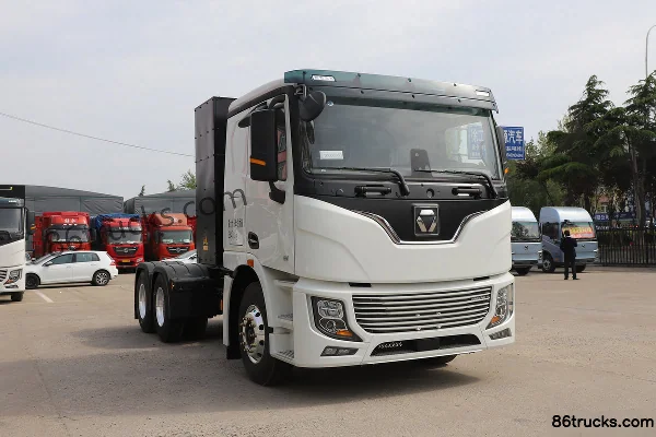 XCMG Hanfeng XG2 composite version 6X4(10 roues) pure electric tractor unit CATL 600.9kWh Extérieur
