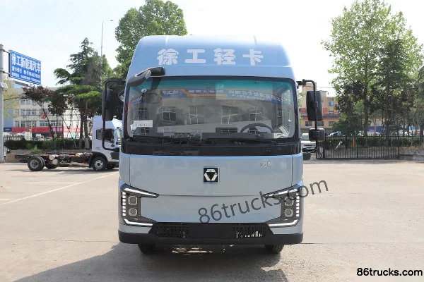 XCMG Hanjie High Roof Air Brake 4.4m Single Row Pure Electric Cargo Truck CATL 165.15kWh 4X2(6 wheels) Exterior (2) | 86Trucks