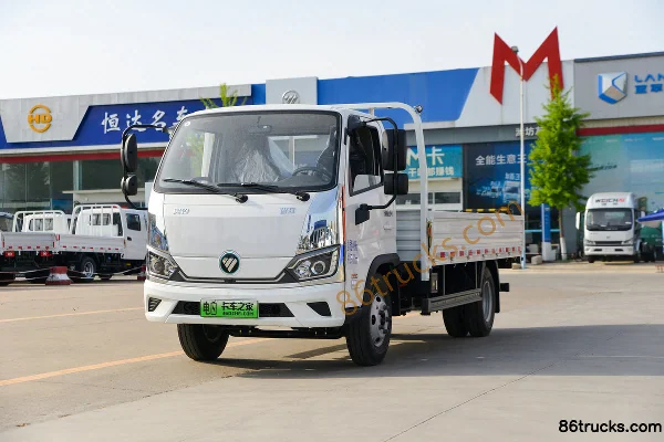 Foton Zhilan EM Hydraulic Brake 4.17m Single Row Pure Electric Flatbed Micro Truck Yiwei 81.59kWh 4X2(6 wheels) Exterior (3) | 86Trucks