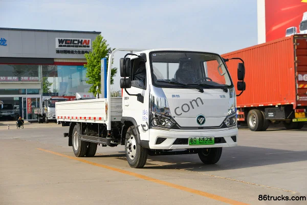 Foton Zhilan EM Hydraulic Brake 4.17m Single Row Pure Electric Flatbed Micro Truck Yiwei 81.59kWh 4X2(6 wheels) Exterior
