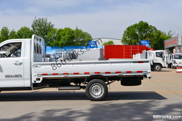 FAW Jiefang 1.6L Gasoline 122 hp 4X2(6 wheels) 5-Speed 3.47m Single Row Flatbed Mini Truck Body (2) | 86Trucks