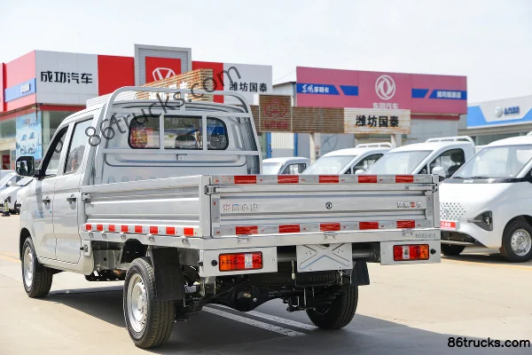 Dongfeng Chuangfu Niuka 2026 Comfort Edition 1.6L Gasoline 122 hp 4X2(6 wheels) 2.545m Double Row Flatbed Mini Truck Body (3) | 86Trucks