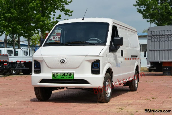 Ruichi R3 2026 Model 2-Seat Pure Electric Enclosed Delivery Truck Ganfeng 38.4kWh Exterior (3) | 86Trucks