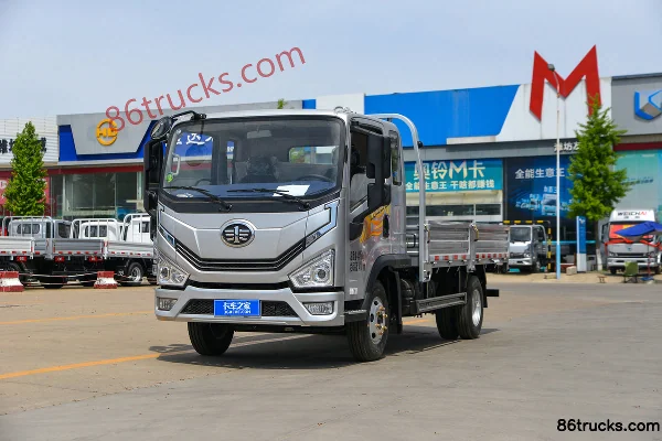 FAW Jiefang Tiger 6G Wide Body 160 hp 4X2(6 wheels) 3.82m Semi-row Stake Truck (Fast Gear 8-speed) Exterior (3) | 86Trucks