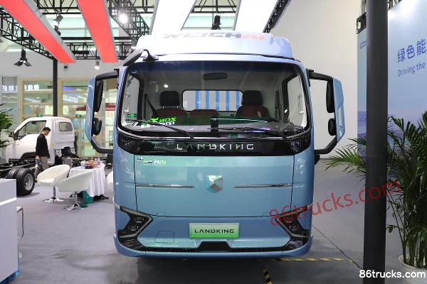 BluePower·Yue EH Pro Wide Body Air Brake 4.18m Single Row Pure Electric Box Light Truck BYD 131.98kWh 4X2(6 roues) Extérieur (2) | 86Trucks