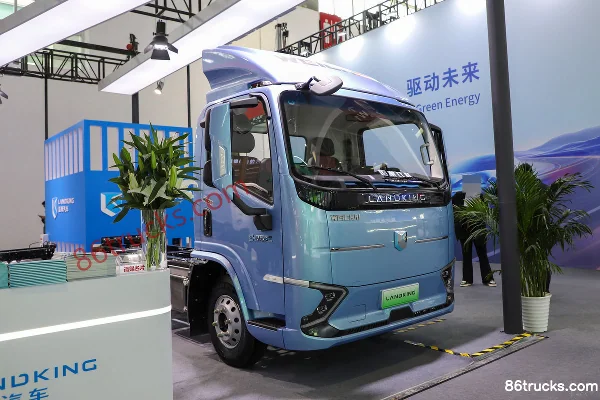 BluePower·Yue EH Pro Wide Body Air Brake 4.18m Single Row Pure Electric Box Light Truck BYD 131.98kWh 4X2(6 roues) Extér