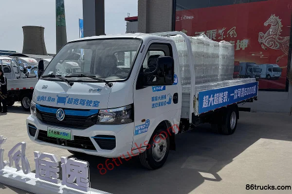 Dongfeng T9E hydraulic brake 4.005m single-row pure electric flatbed micro truck CALB 62kWh 4X2(6 wheels) Exterior (3) | 86Trucks