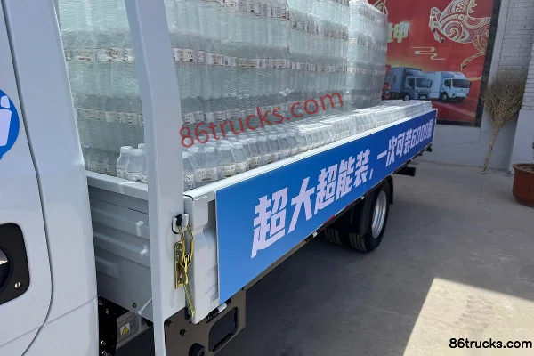 Dongfeng T9E hydraulic brake 4.005m single-row pure electric flatbed micro truck CALB 62kWh 4X2(6 wheels) Body (1) | 86Trucks