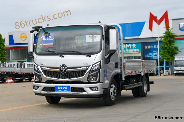 Foton ATV 2.5L Diesel 158 hp 4X2(6 wheels) WLY 6-Speed 4.17m Single Row Flatbed Light Truck Exterior (3) | 86Trucks
