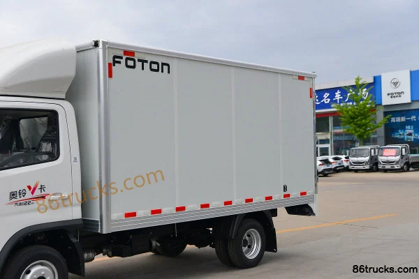 Foton V Card 2.3L Diesel 142hp 4X2(6 wheels) WLY 5-Speed 3.89m Extended Cab Van Truck Body (1) | 86Trucks