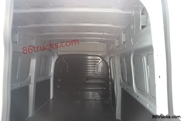 JMC E-Fushun 2025 Windowless 2-Seat Mid-Roof Mid-Wheelbase Electric Closed Van CATL 77.28kWh Cargo Box (1) | 86Trucks