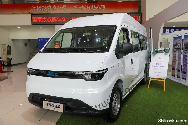 JMC Fushun 2025 model bright window version pure electric 7-seat 5.185m medium wheelbase medium roof light bus 53.58kWh Exterior (3) | 86Tru