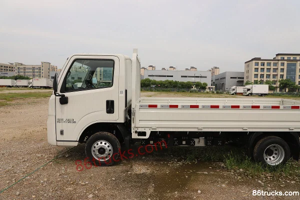 JMC E-Shunda 3.7m Single Row Pure Electric Flatbed Light Truck Shidai Xin'an 63.75kWh 4X2(6 roues) Carrosserie (1) | 86Trucks