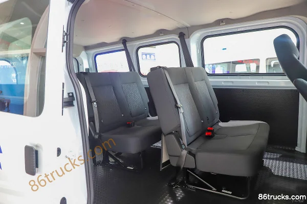 JMC E Fushun 2025 Windowed Edition 7-seat medium wheelbase low roof electric light bus CATL 77.28kWh Body (3) | 86Trucks