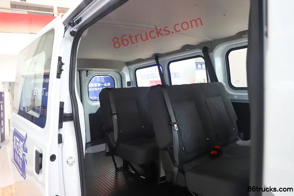 JMC E Fushun 2025 Windowed Edition 7-seat medium wheelbase low roof electric light bus CATL 77.28kWh Body (2) | 86Trucks