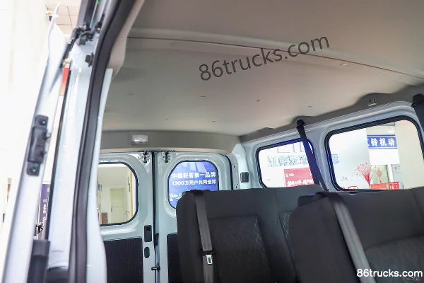 JMC E Fushun 2025 Windowed Edition 7-seat medium wheelbase low roof electric light bus CATL 77.28kWh Body (1) | 86Trucks