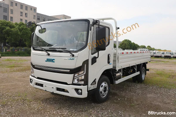 JMC E-Luda Max Wide Body Air Brake 4.2m Single Row Pure Electric Flatbed Light Truck CATL 140.41kWh 4X2(6 wheels) Exterior (3) | 86Trucks