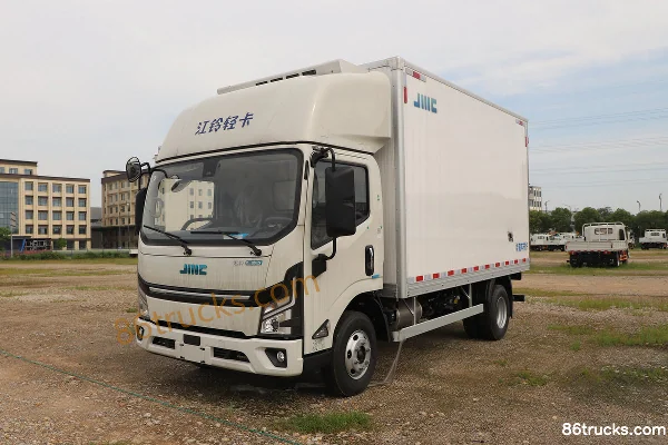 JMC E-Luda 4X2(6 roues) camion frigorifique 100% électrique cabine simple 4,11 m CATL 140,41 kWh Extérieur (3) | 86Trucks