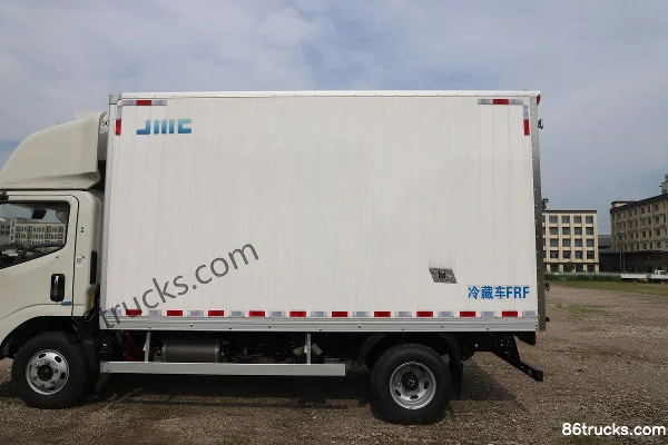 JMC E-Luda 4X2(6 roues) camion frigorifique 100% électrique cabine simple 4,11 m CATL 140,41 kWh Carrosserie (1) | 86Trucks