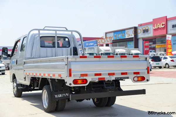 Feidi GX 1.6L Gasoline 122 hp 4X2(6 wheels) 5-Speed 3.02m Double Row Flatbed Mini Truck Body (3) | 86Trucks