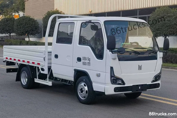 Qingling Isuzu EV100 Lingjuli Air Brake 2.7m Double Row Pure Electric Panel Van Light Truck CATL 70kWh 4X2(6 wheels) Ext