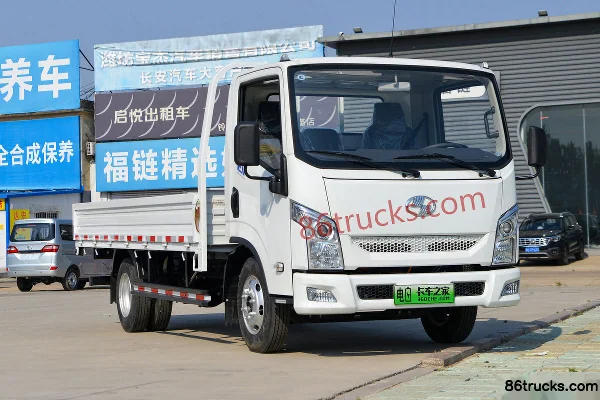 Yuejin Dana T2 Hydraulic Brake 4.2m Single Row Pure Electric Panel Light Truck Lishen 74.47kWh 4X2(6 wheels) Exterior