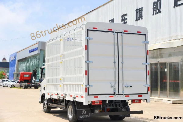 Auman Zhilan ES 4.5T 4.17m Single-row Pure Electric Stake Truck (Air Brake) 100.46kWh 4X2(6 wheels) Body (3) | 86Trucks