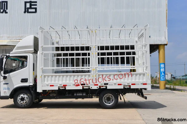 Auman Zhilan ES 4.5T 4.17m Single-row Pure Electric Stake Truck (Air Brake) 100.46kWh 4X2(6 wheels) Body (2) | 86Trucks