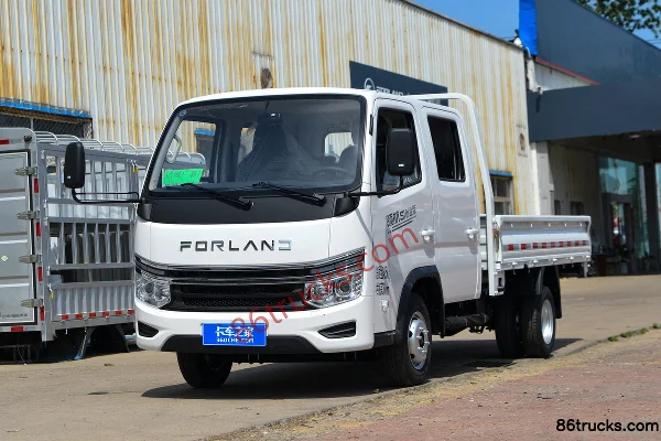 Forland Linghang S1 1.5L Gasoline 136hp 4X2(6 wheels) Landai 6-speed 2.7m Double-row Flatbed Mini Truck Exterior (3) | 86Trucks