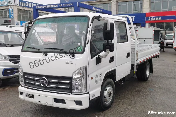 Kama K6 1.6L Gasoline 120hp 4X2(6 wheels) Mengwo 5-speed 3.1m double-row flatbed micro truck Exterior (2) | 86Trucks