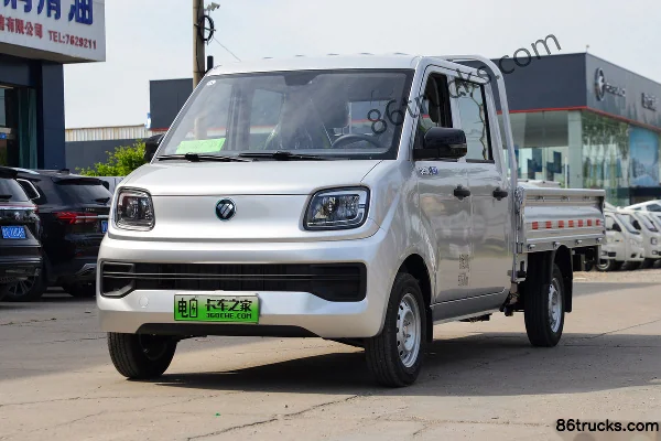 Foton Q Split Body 2.5m Double Row Pure Electric Stake Mini Truck Aiyike 50.23kWh 4X2(6 wheels) Exterior (3) | 86Trucks