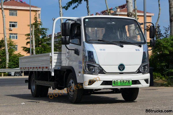 Foton Zhilan EM 3.94m Semi-cab Pure Electric Panel Van Micro Truck Yiwei 81.59kWh 4X2(6 wheels) Exterior