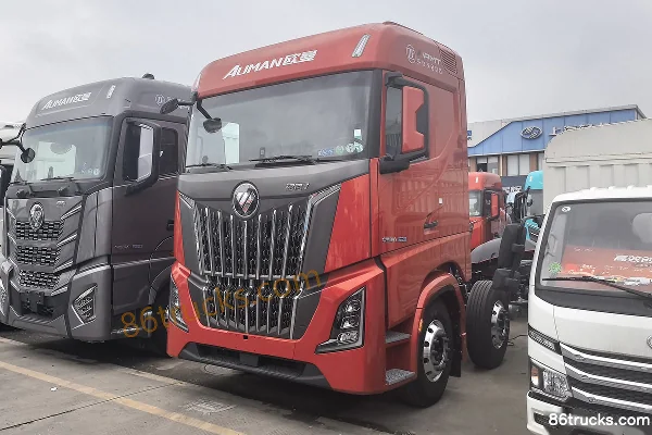 Auman Galaxy 7 Basic Edition 12.9L Diesel 620 hp 8X4(12 wheels) ZF 12-speed AMT automatic 9.55m van cargo truck Exterior (3) | 86Trucks