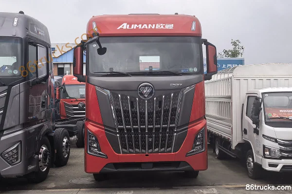 Auman Galaxy 7 Basic Edition 12.9L Diesel 620 hp 8X4(12 wheels) ZF 12-speed AMT automatic 9.55m van cargo truck Exterior (2) | 86Trucks