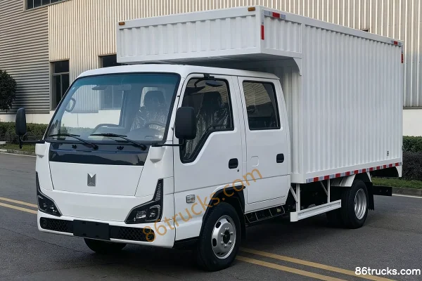 Isuzu EV100 Lingjuli Air Brake 3.245m Double-row Pure Electric Van Light Truck CATL 70.59kWh 4X2(6 wheels) Exterior